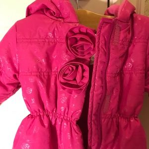 Rothschild Infant Baby Girl Bunting Snowsuit Puffer Pink Floral